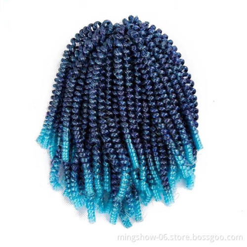 Synthetic  nubian twist curly Crochet Braids Fluffy Twist Hair Extensions